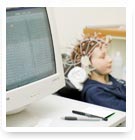 Patient bei der EEG-Ableitung